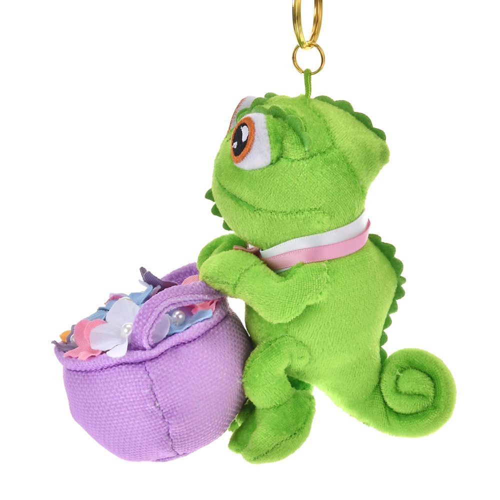 Tangled Rapunzel Pascal Plush Keychain WISHING YOU A LOVELY DAY Disney Japan