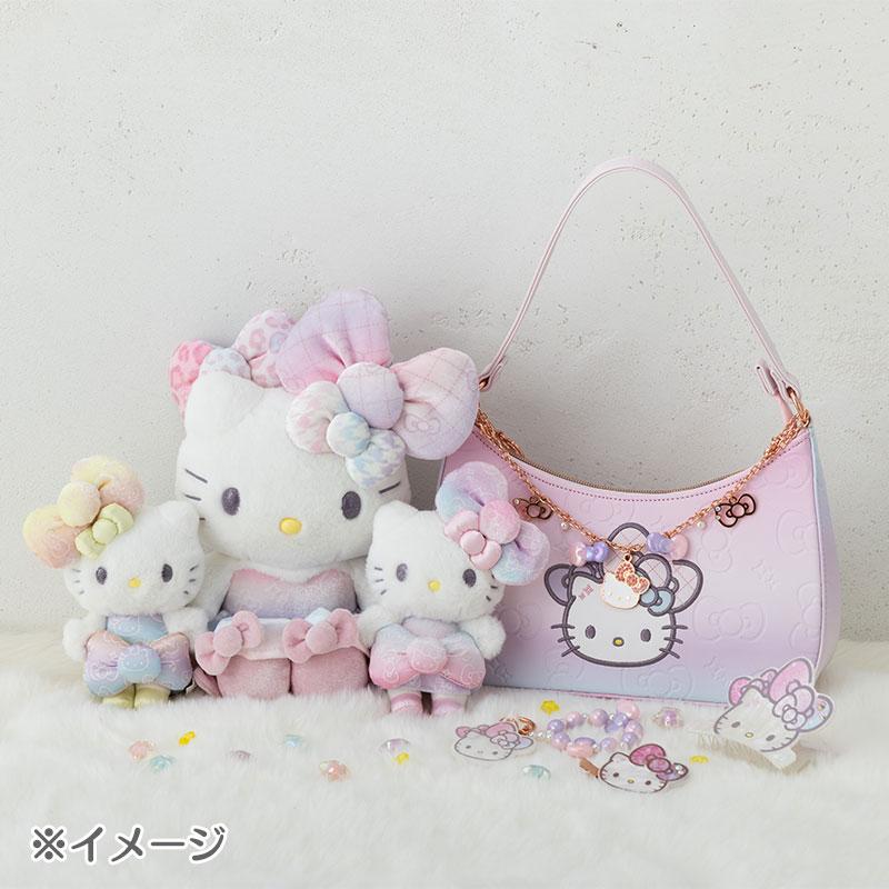 Hello Kitty Keychain Bag Charm Birthday 50th Fashionable Ribbons Sanrio Japan