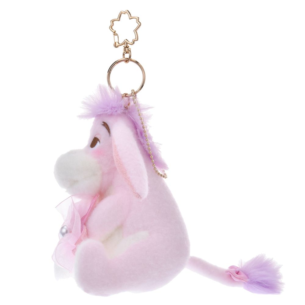 Eeyore Plush Keychain SAKURA Disney Store Japan 2025 Winnie the Pooh