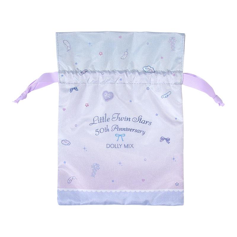 Little Twin Stars Kiki Lala Pearl Drawstring Pouch DOLLY MIX Sanrio Japan 2025