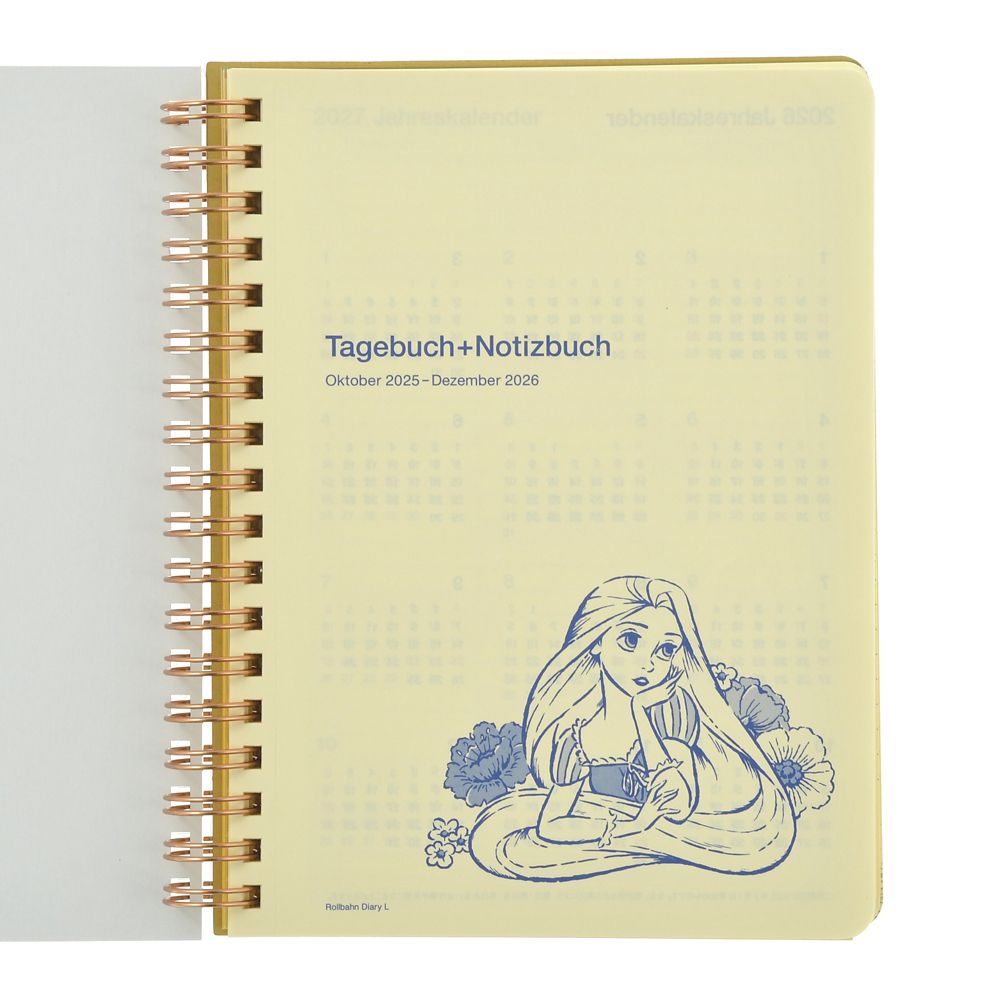 Tangled Rapunzel 2026 Schedule Book B6 Rollbahn Diary L Disney Store Japan