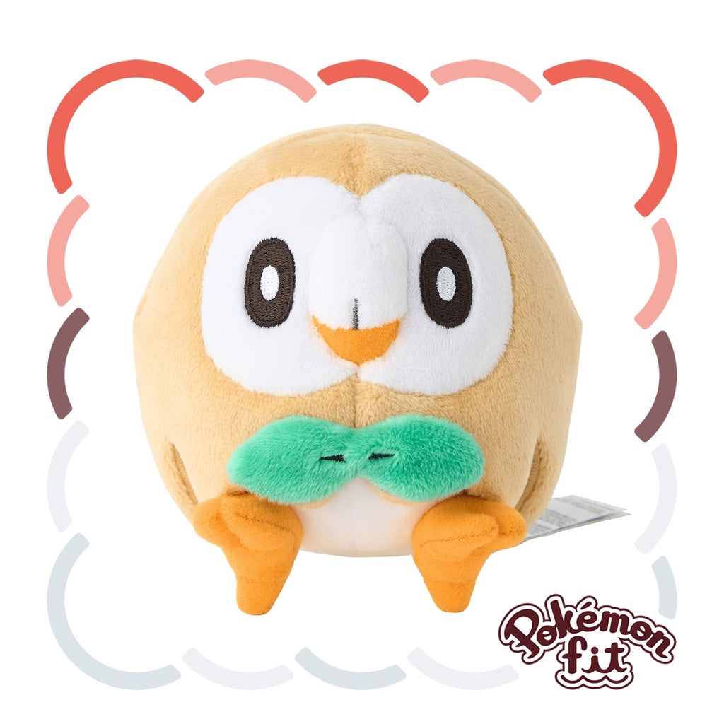 Rowlet Mokuroh Plush Doll Sun & Moon Pokemon fit Center Japan #722