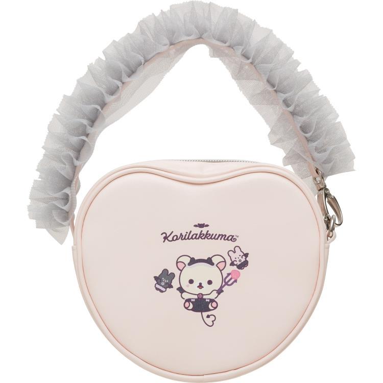 Korilakkuma Clear Pouch Heart White Little Devil San-X Japan 2025 Rilakkuma