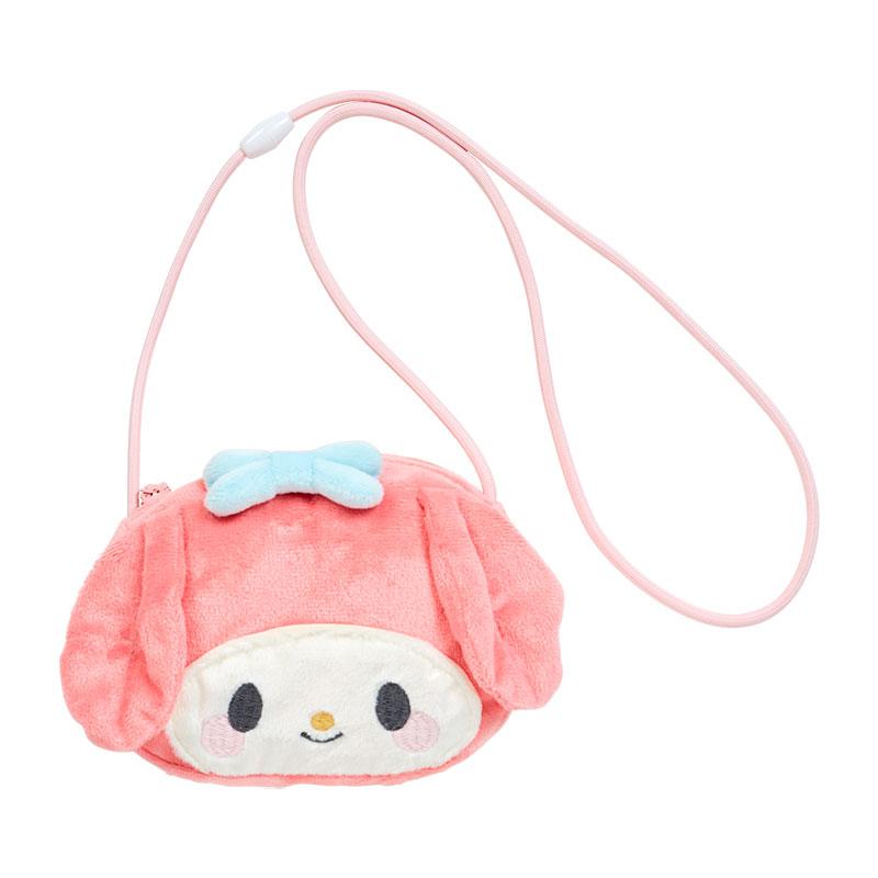 My Melody Kids Plush Pochette Bag Face Shape Sanrio Japan