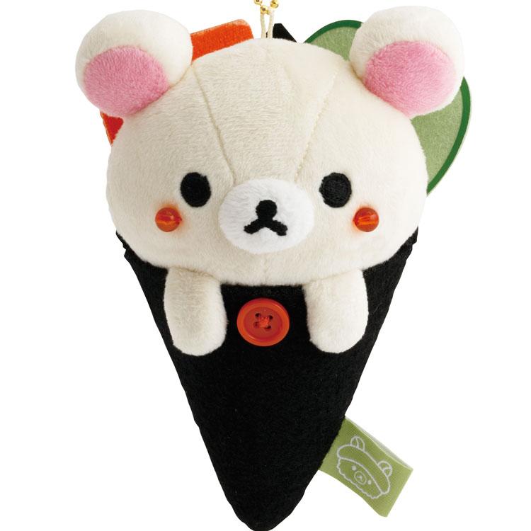 Korilakkuma Plush Keychain Sushi San-X Japan 2025 Rilakkuma