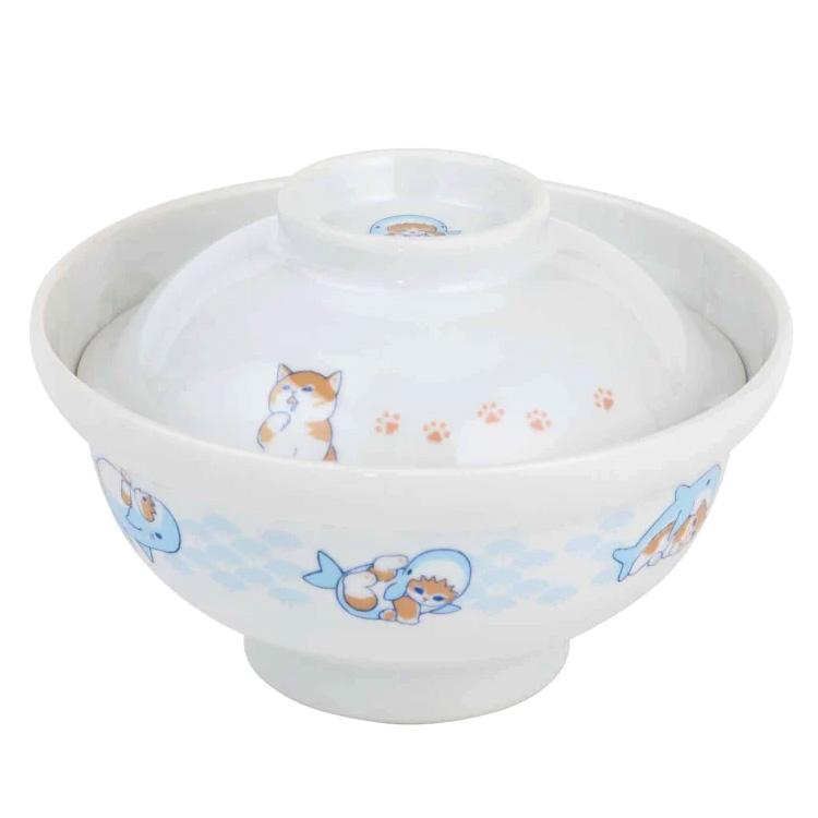 mofusand Cat Bowl with Lid Shark Japan