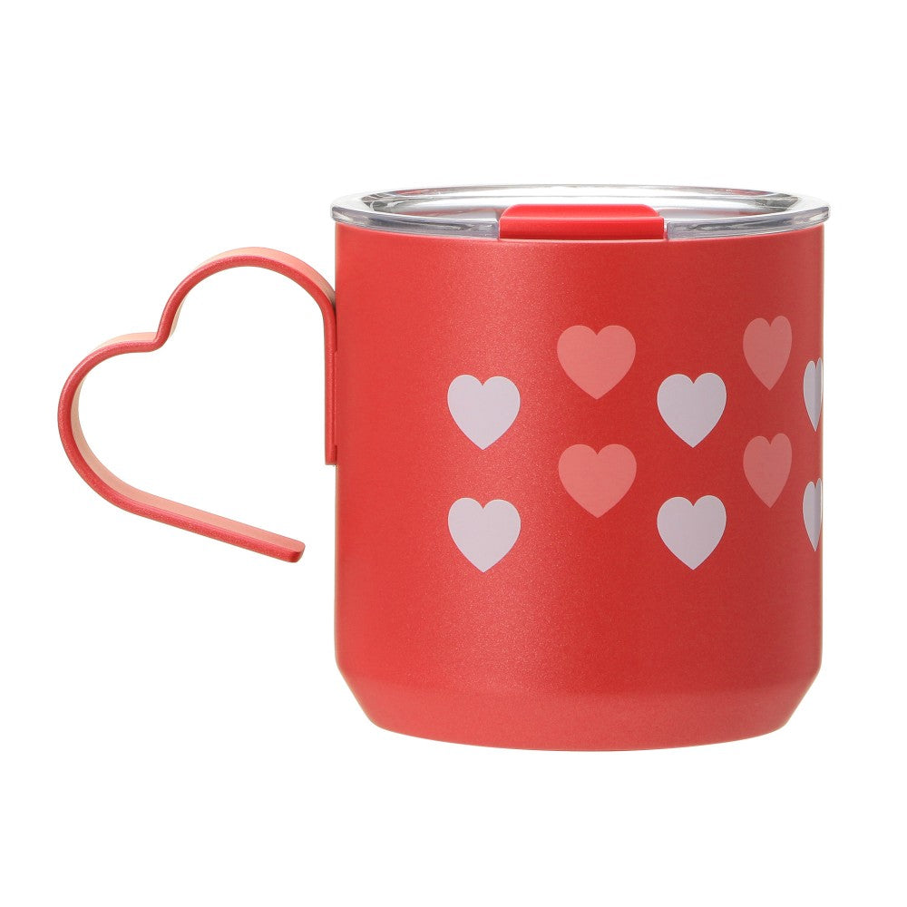 Starbucks Japan Valentine's Day 2025 Stainless Mug Cup Red Heart 355ml