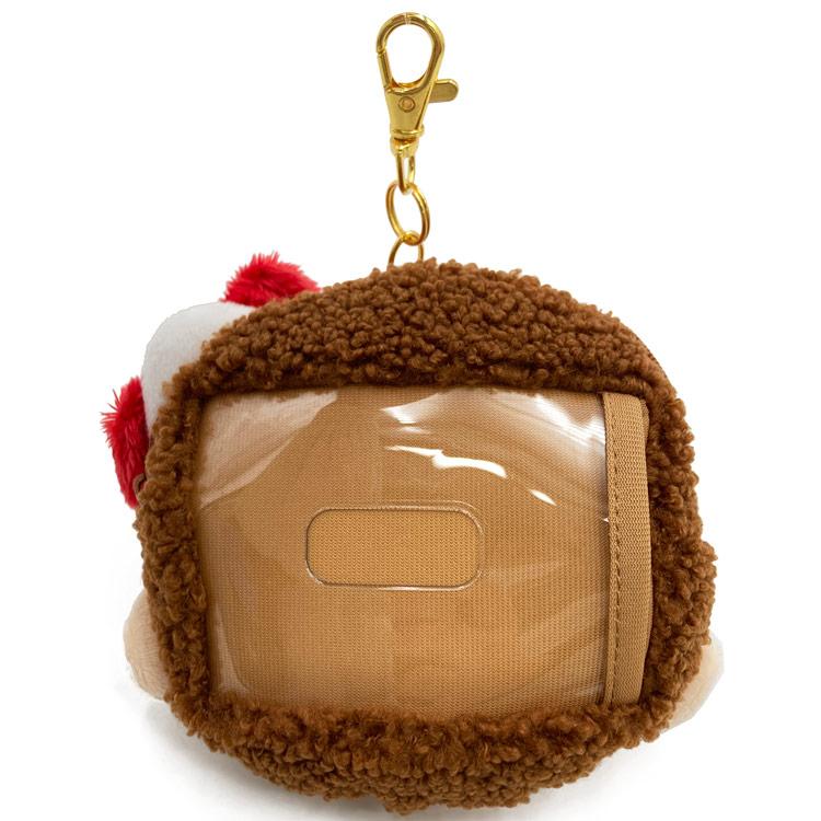 Monchhichi Hello Kitty Plush Reel Pass Case Face Sanrio Japan