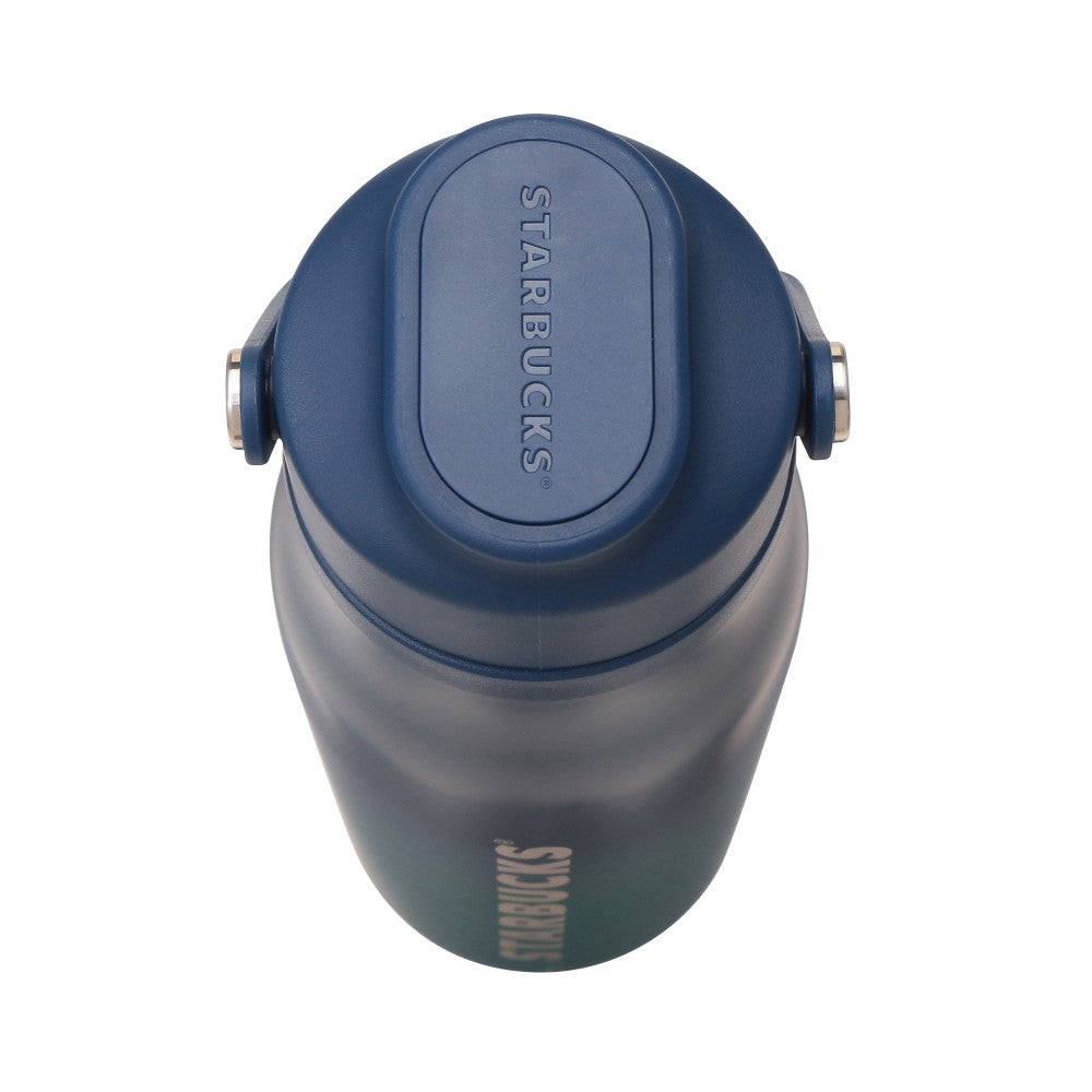 Starbucks Japan Handle Lid Stainless Bottle Dual Blue Gradiention 532ml 2025