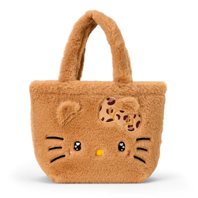 Hello Kitty Fur mini Tote Bag Brown Sanrio Japan 2025