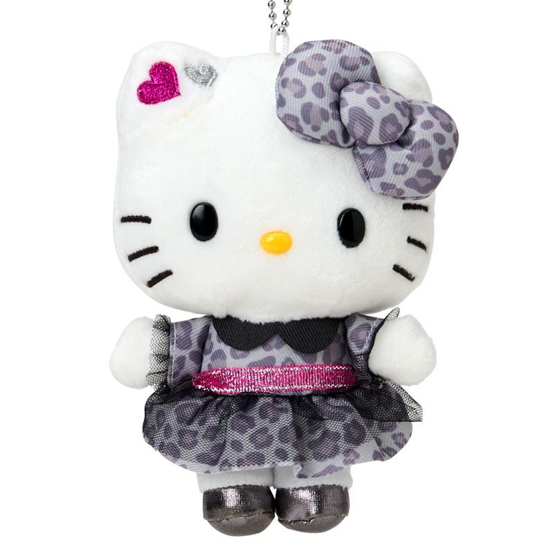 Hello Kitty Plush Mascot Holder Keychain Monotone Animal Sanrio Japan 2025