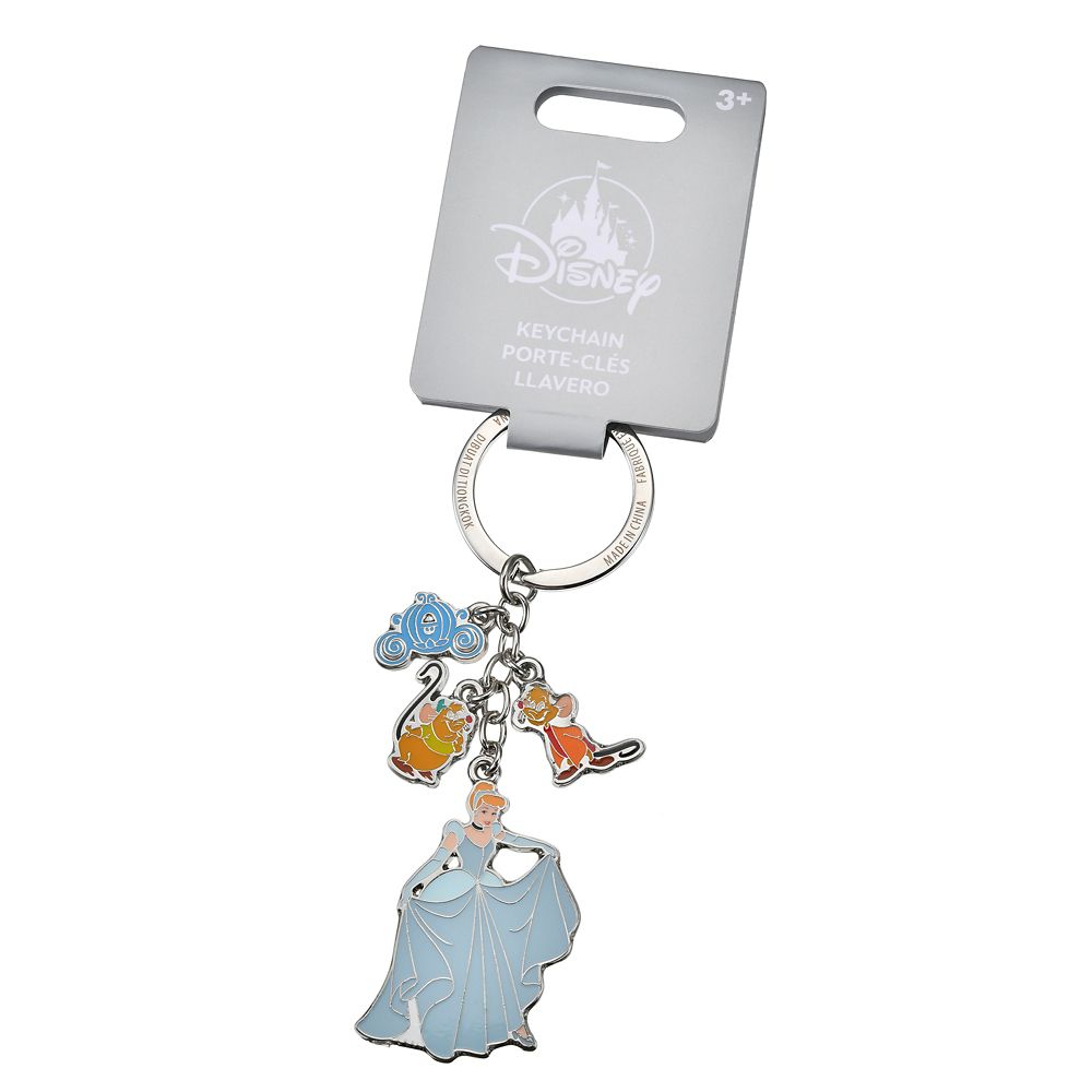 Cinderella Jaq Gus Keychain Key Holder Disney Store Japan 2025