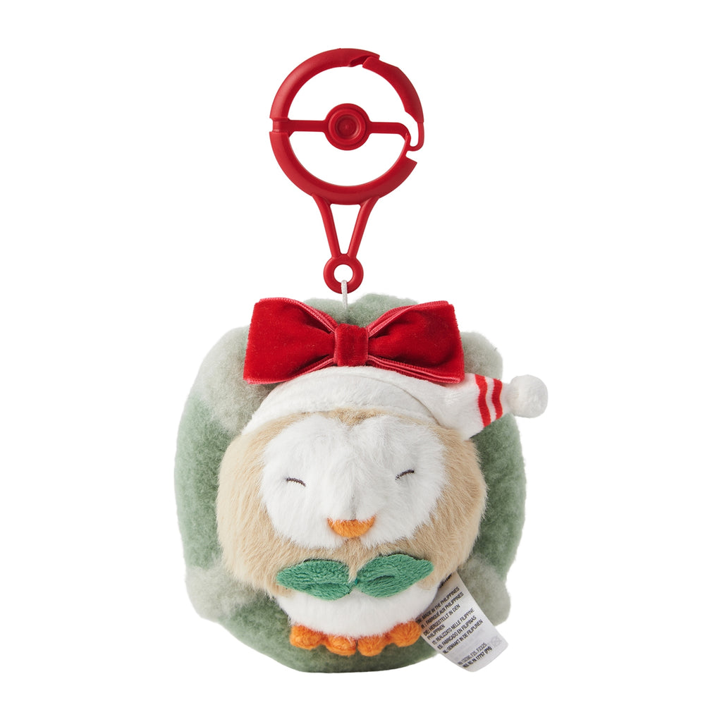 Rowlet Mokuroh Plush Keychain Pokemon Holiday Blessings Japan Christmas 2025