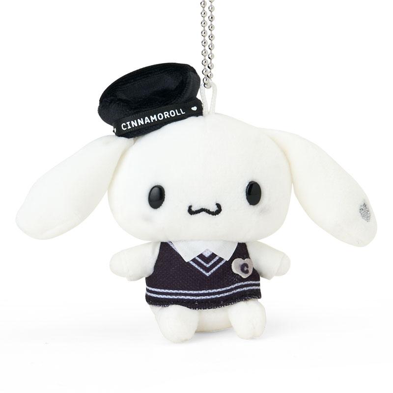 Cinnamoroll Plush Mascot Holder Keychain Monotone Sanrio Japan 2025