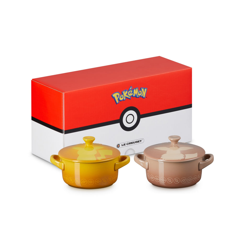 LE CREUSET Mini Cocotte Pikachu & Eevee Eievui Pokemon Center Japan 2024