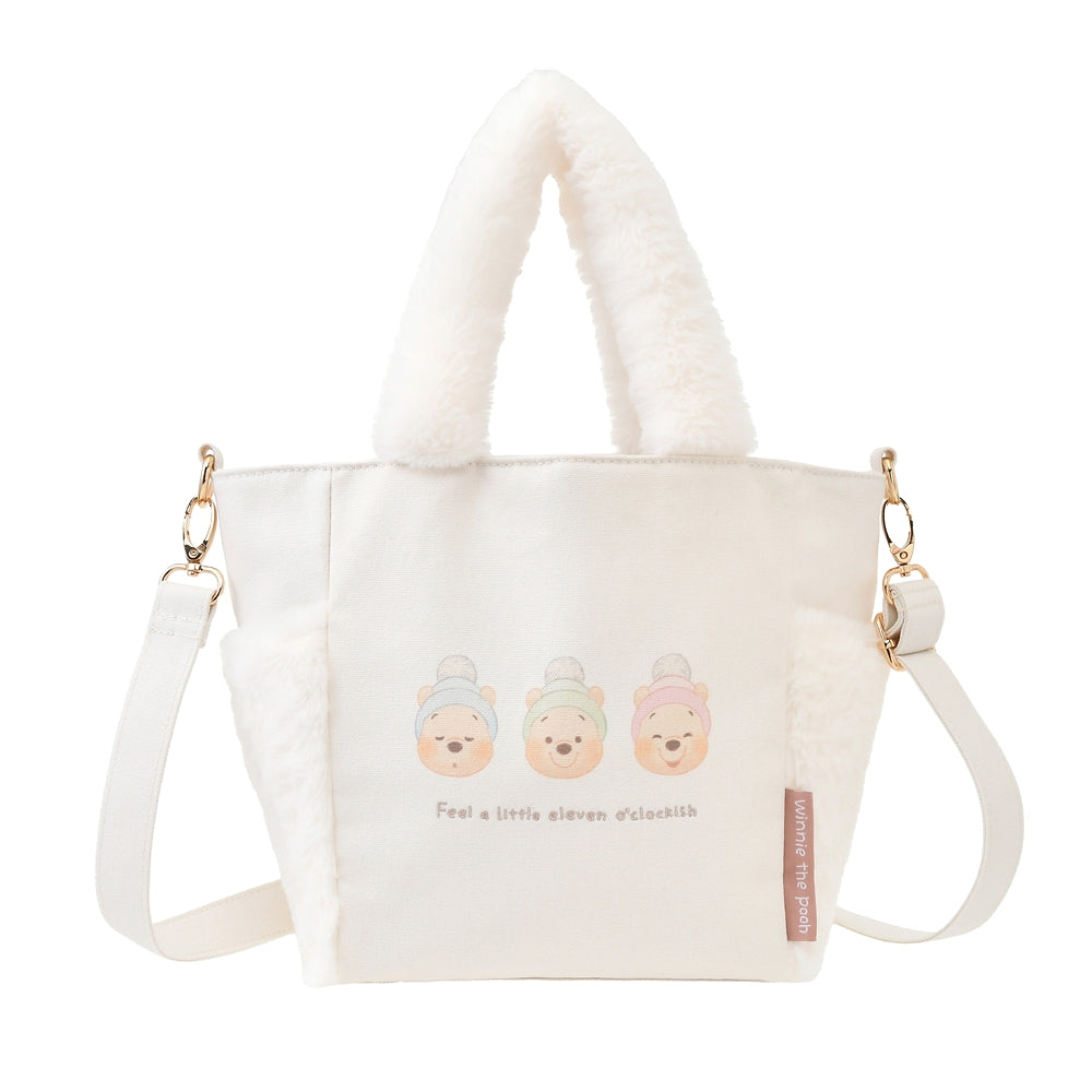 Winnie the Pooh 2WAY Tote Shoulder Bag White Pooh Disney Store Japan 2024