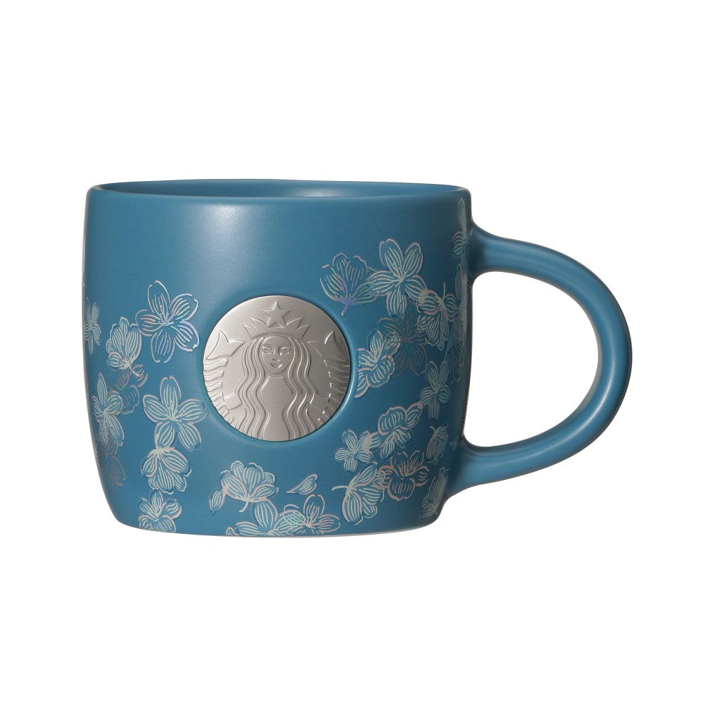 Starbucks Japan SAKURA 2025 Mug Cup Medal Night Blue 355ml