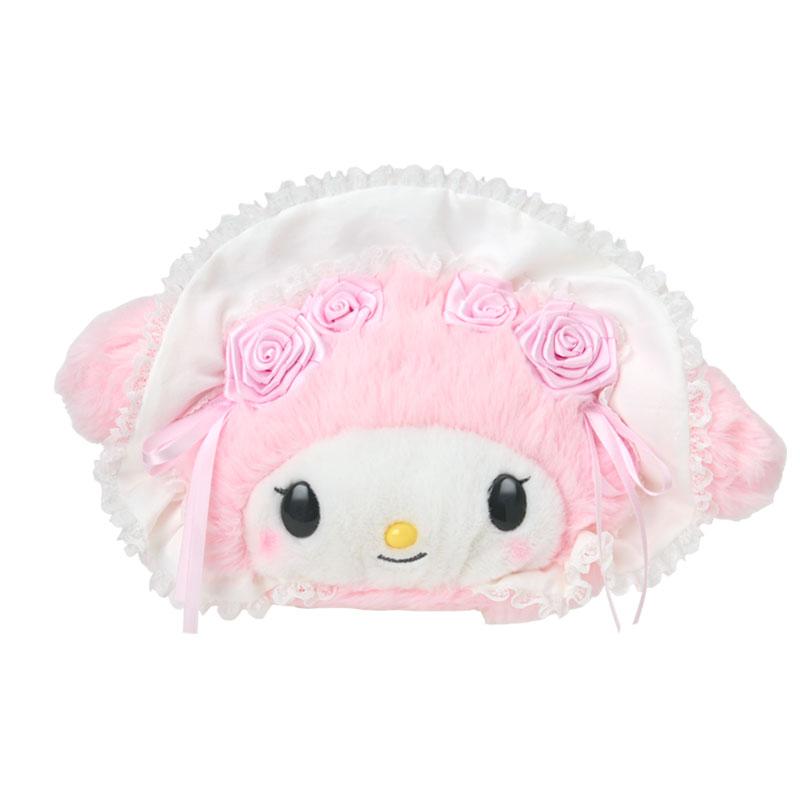 My Melody Pouch Face Shape White Frill Sanrio Japan 2025