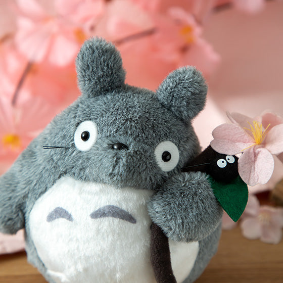 My Neighbor Big Totoro Fluffy Otedama mini Plush Doll Sakura Studio Ghibli Japan