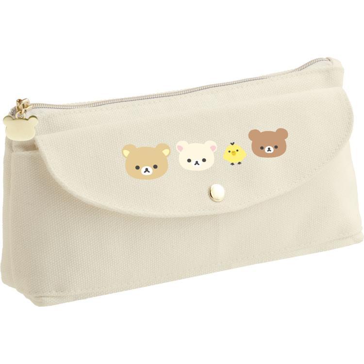 BASIC RILAKKUMA Favorite Things Pen Case Pencil Pouch Beige San-X Japan 2024