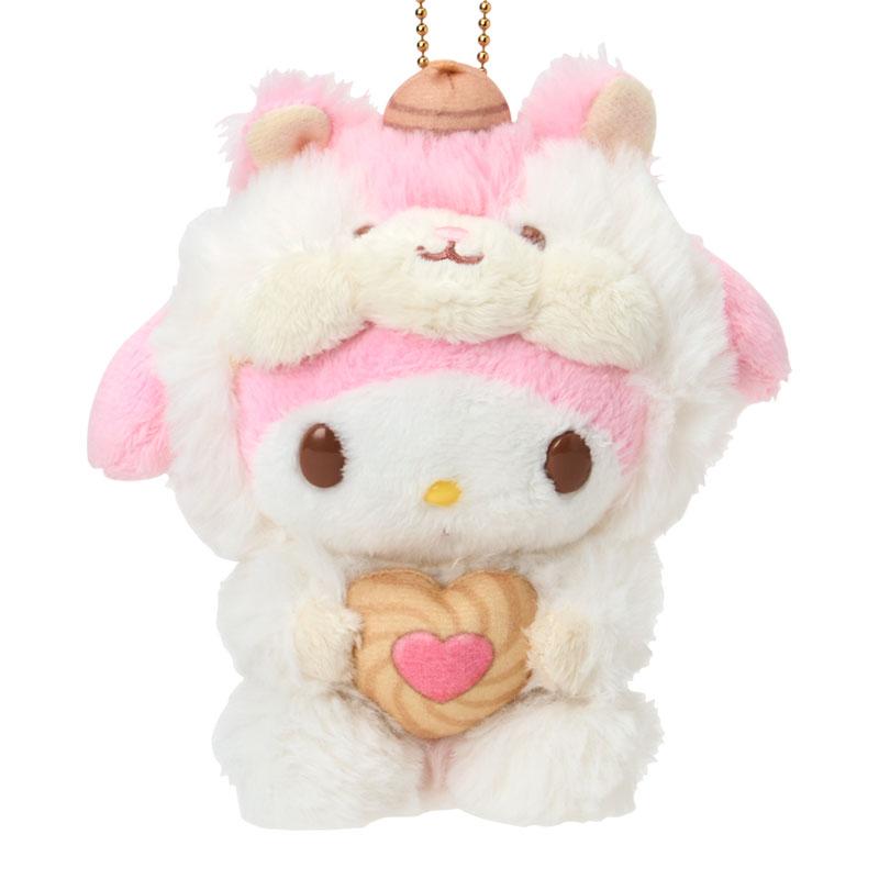 My Melody Plush Mascot Holder Keychain Fluffy Squirrel Sanrio Japan 2025