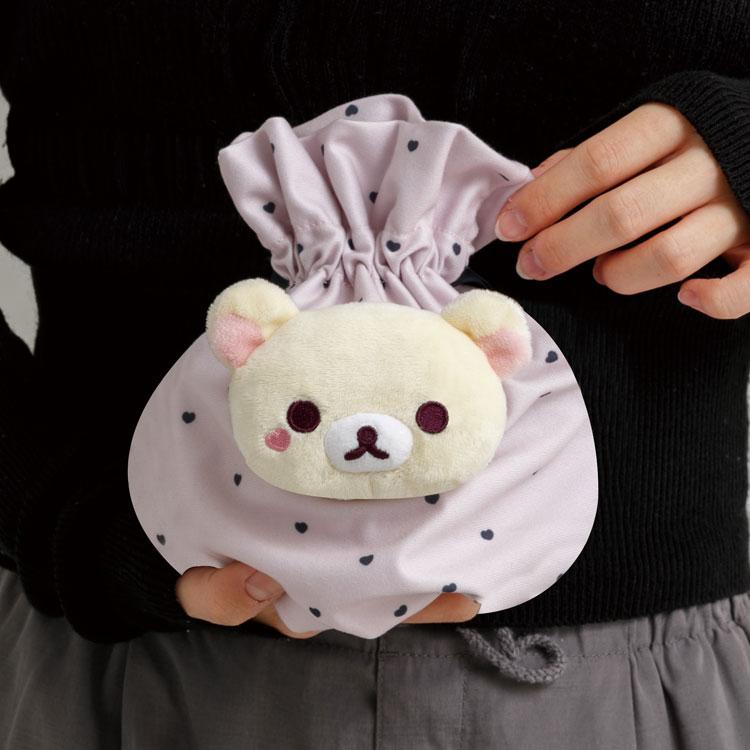 Korilakkuma Drawstring Pouch Face Heart Dot Little Devil San-X Japan Rilakkuma