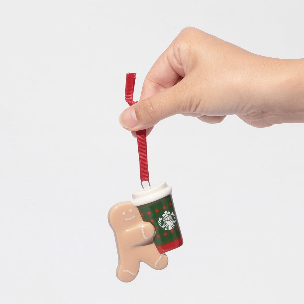 Starbucks Japan Christmas Tree Ornament RED CUP Gingerbread Man 2025
