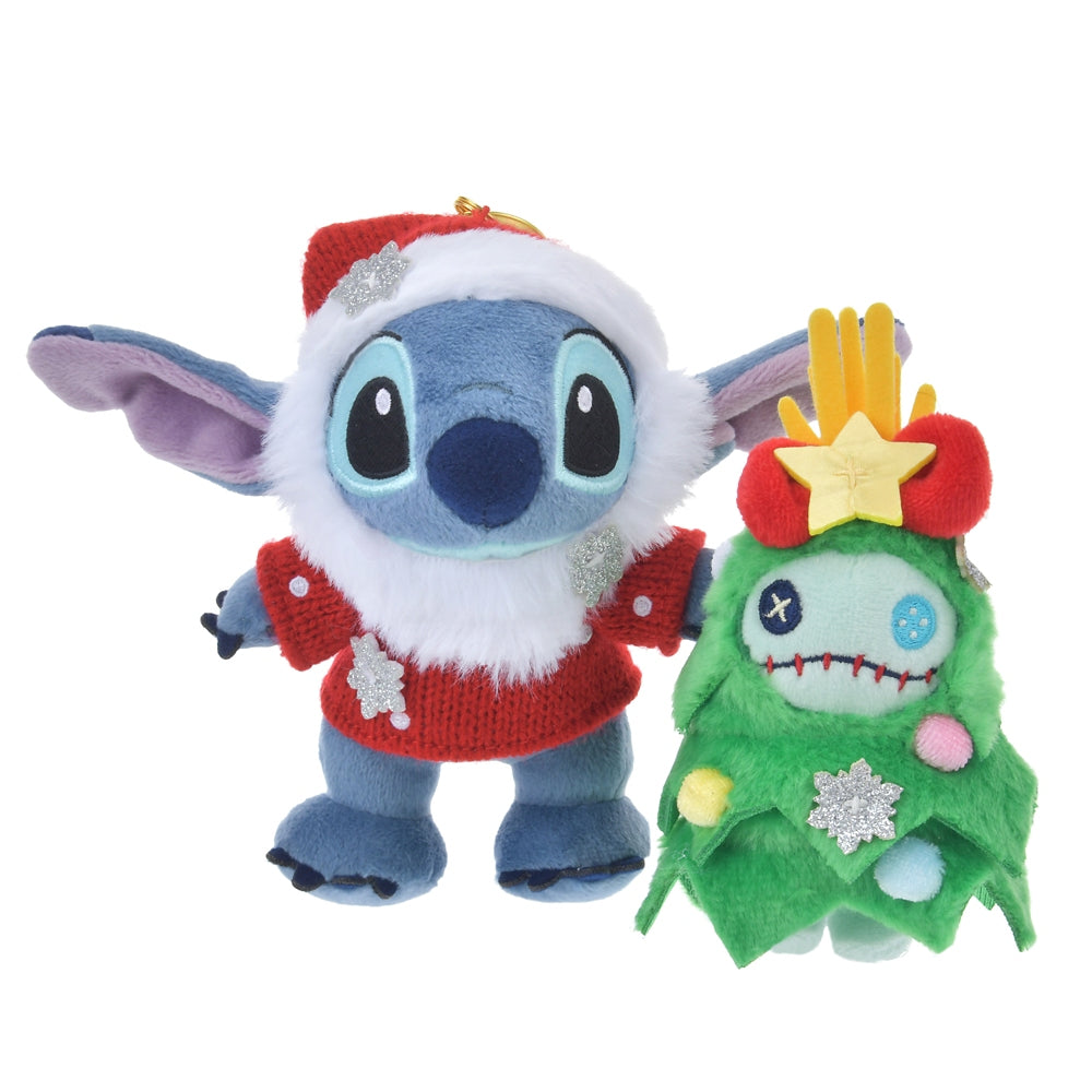 Stitch Plush Keychain Disney Store Japan Christmas 2024