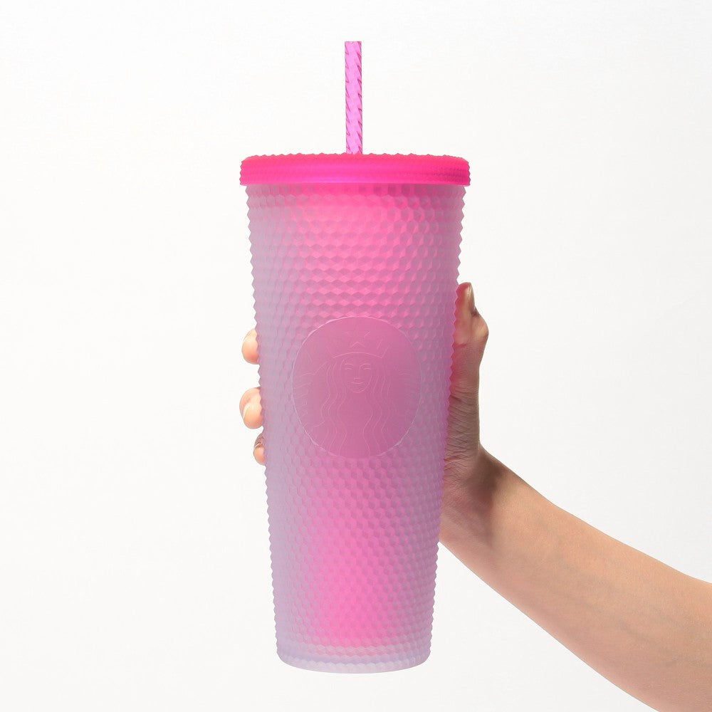 Logo Cold Cup Tumbler Neon Pink 710ml Starbucks Japan 2025 Spring