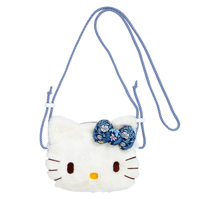 Hello Kitty Plush Sacoche Shoulder Bag Liberty Blue Sanrio Japan 2024