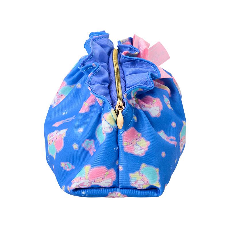 Little Twin Stars Kiki Lala Frill Pouch Blue Sanrio Japan 2025