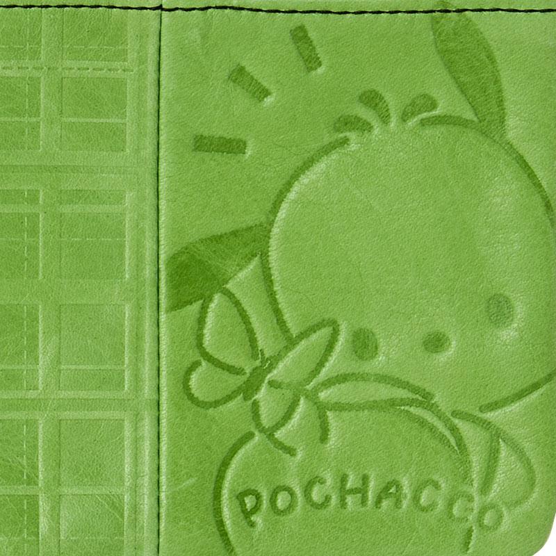 Pochacco Leather Flat Pouch Green Sanrio Japan 2025