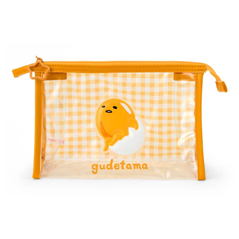 Gudetama Egg Clear PVC Pouch Sanrio Japan 2025