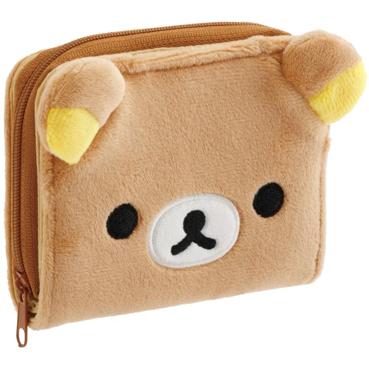 Rilakkuma Plush Bifold Wallet Brown San-X Japan 2025