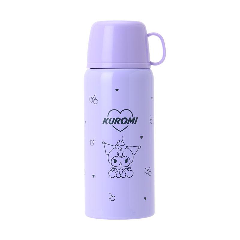 Kuromi Kids 2WAY Stainless Bottle w/ Strap Sanrio Japan 2024