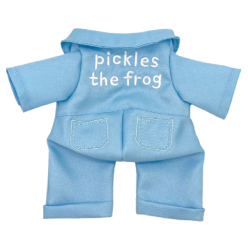 Pickles the Frog Costume for Bean Doll Plush Overalls Blue Japan 2024