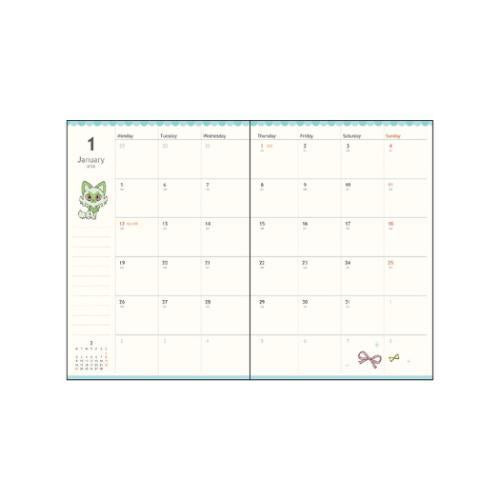 Pikachu Schedule Book B6 2026 Monthly Pink Pokemon Star Japan