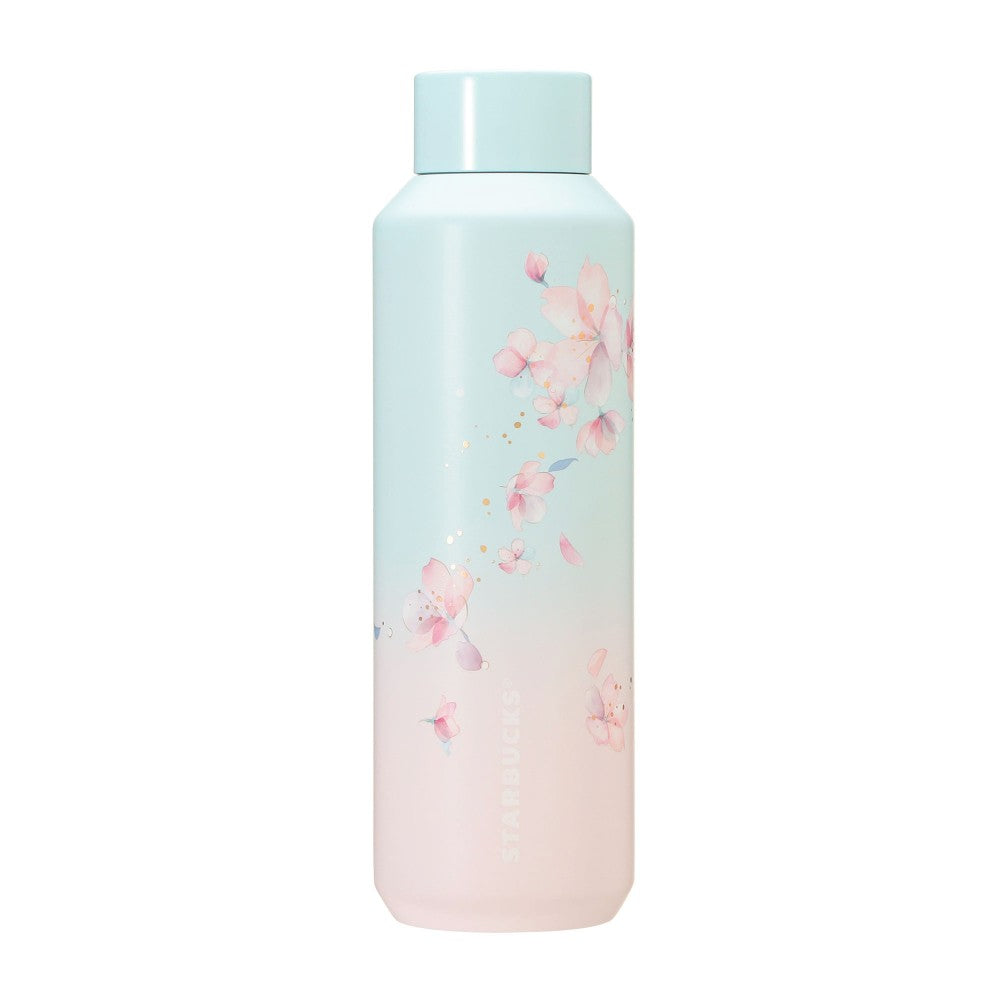 Starbucks Japan SAKURA 2025 Stainless Bottle Pale Blue Gradation 591ml Tumbler