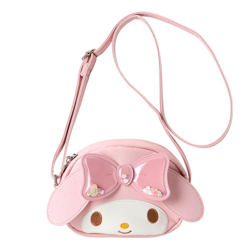 My Melody Kids Shoulder Bag Face Shape Pink Sanrio Japan 2024