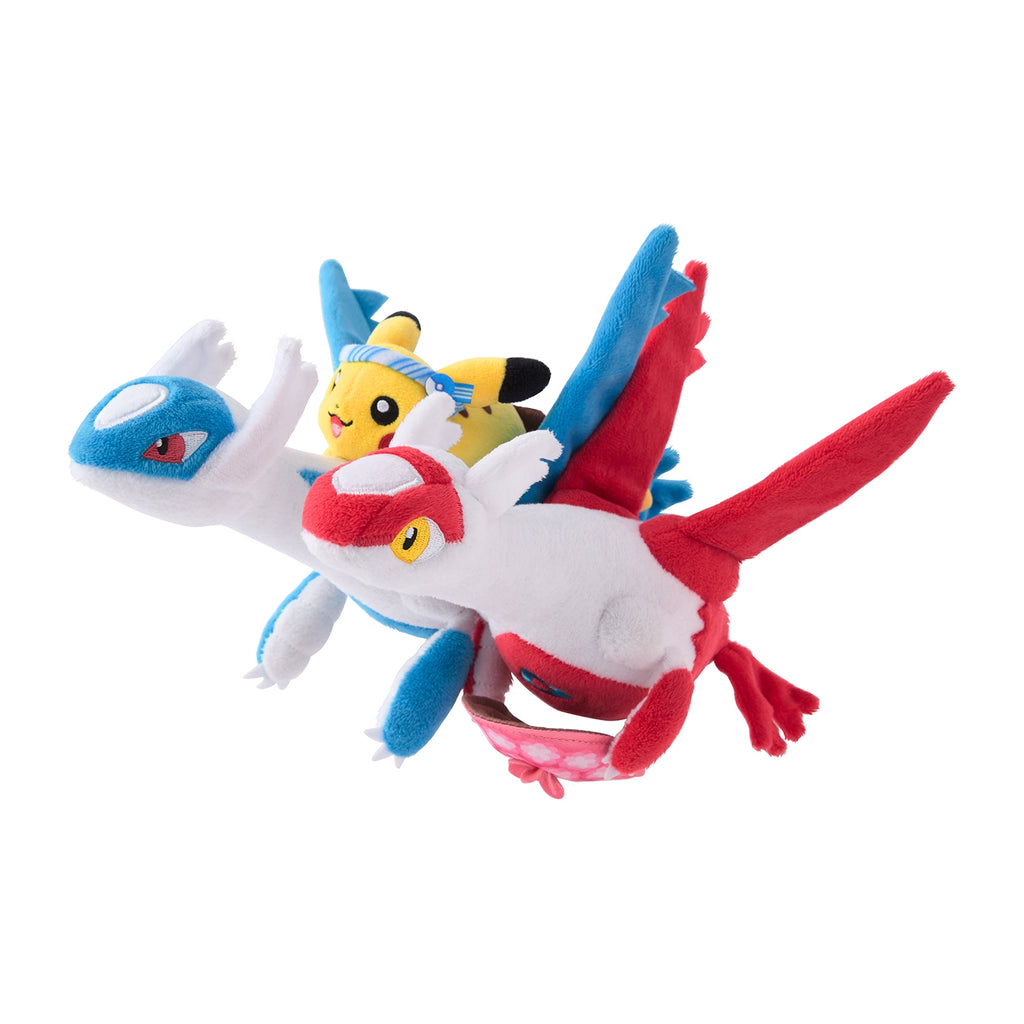 Pikachu Latias Latios Plush Doll Pokemon Center Fukuoka Japan Limit 2025