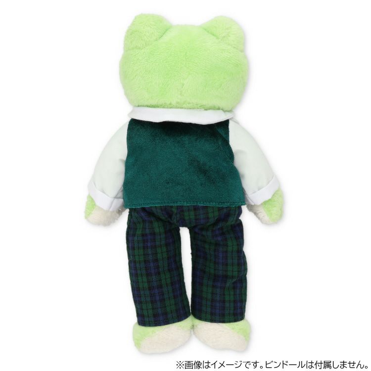 Pickles the Frog Costume for Bean Doll Plush Plaid Pants Set Japan 2025