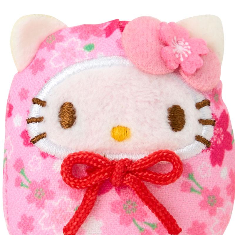 Hello Kitty Plush Magnet Daruma Pink Sakura Sanrio Japan 2025