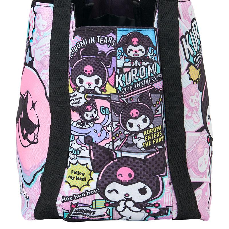 Kuromi Lunch Tote Bag Comic Black Pink Sanrio Japan 2025
