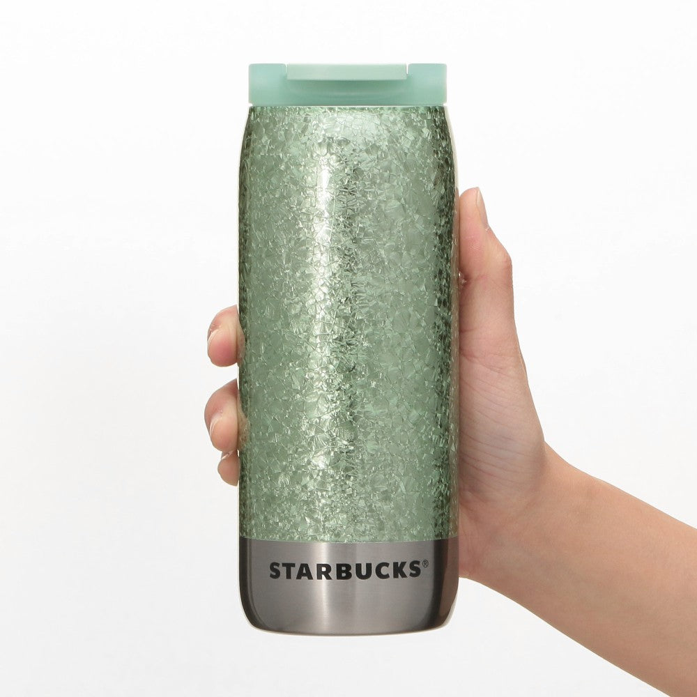 Can Shape Stainless Bottle Crack Mint Green 355ml Starbucks Japan 2025 Spring