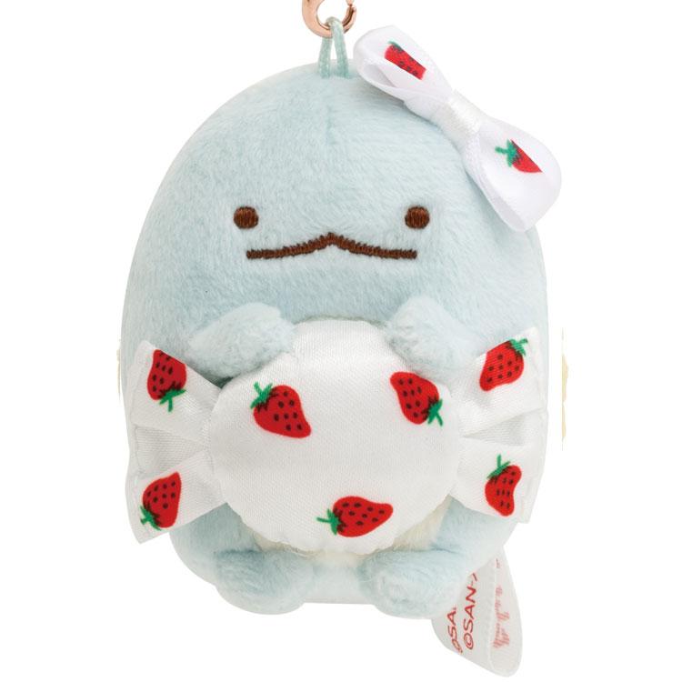 Sumikko Gurashi Tokage Lizard Plush Keychain Strawberry Sakuma San-X Japan 2024