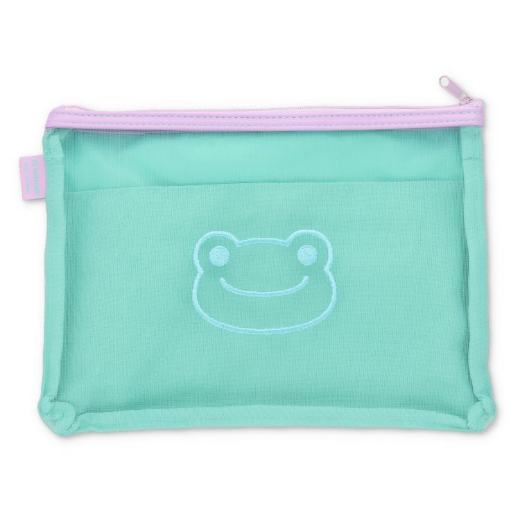 Pickles the Frog Mesh Pouch A5 Green Japan 2025