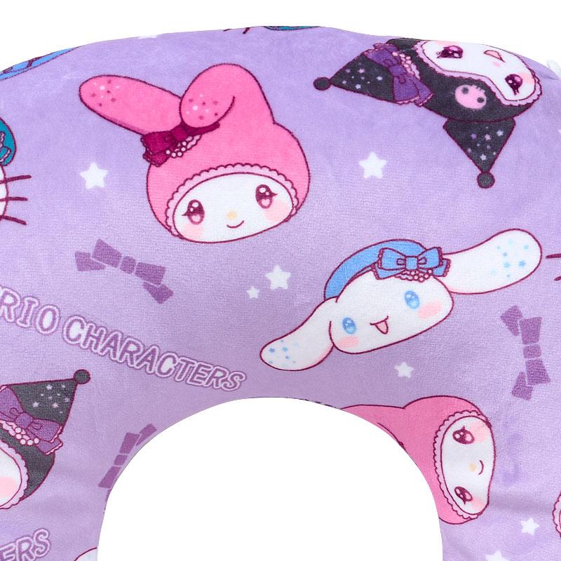 Sanrio Characters Neck Pillow Purple Japan Travel