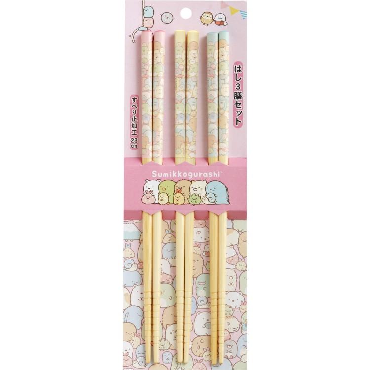 Sumikko Gurashi 23cm Chopsticks 3 Set San-X Japan 2025