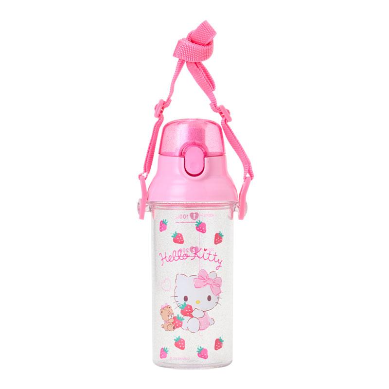Hello Kitty Kids Clear Plastic Bottle One-Touch Sanrio Japan 2025