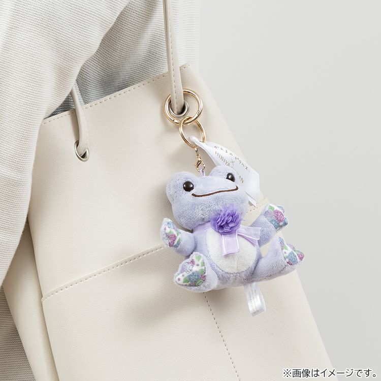 Pickles the Frog Plush Keychain Hibiyakadan Flower Japan 2025